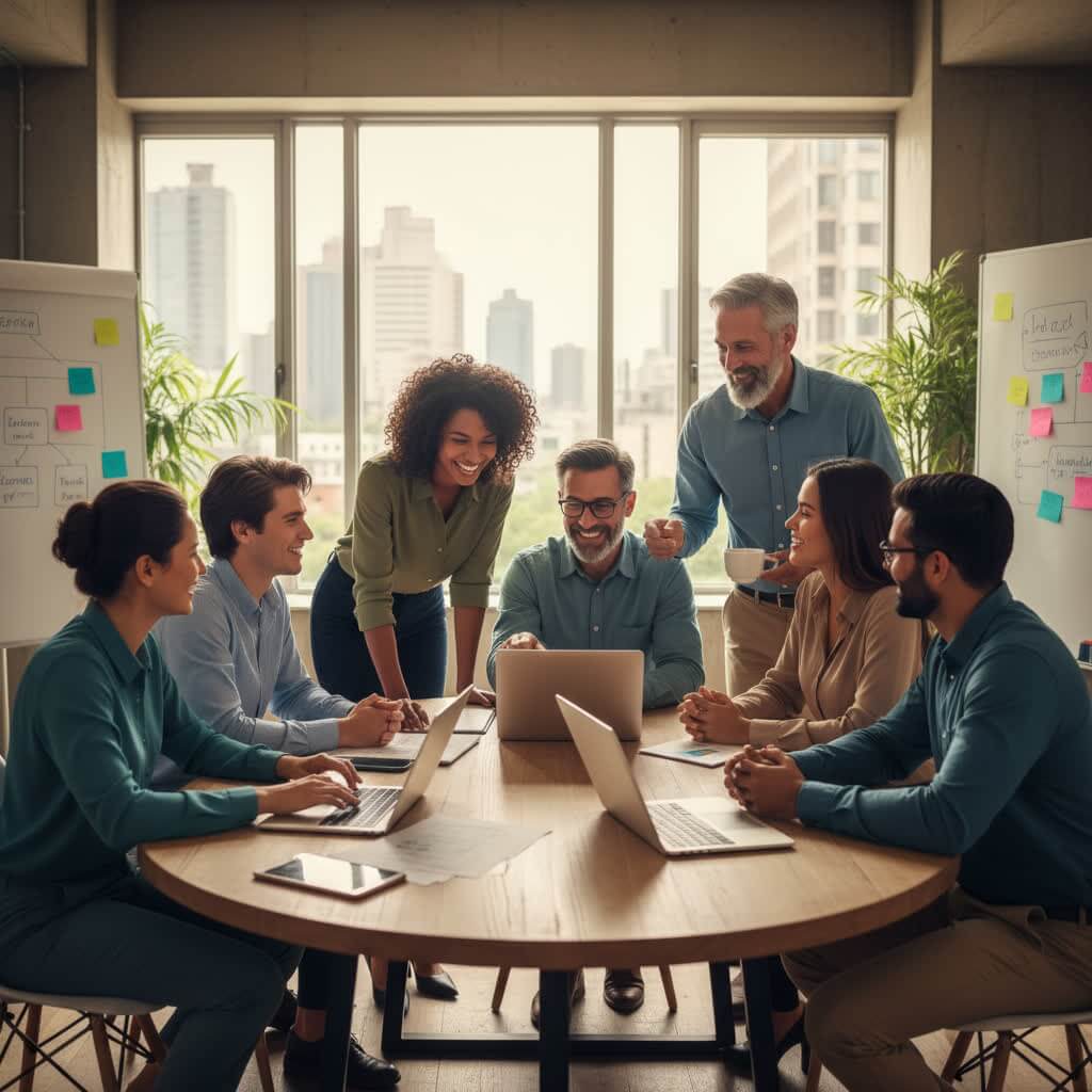 Image de collaboration en confiance